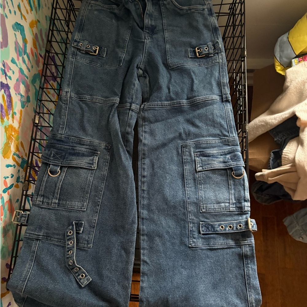 dELiA*s woman’s carpenter boyfriend jeans